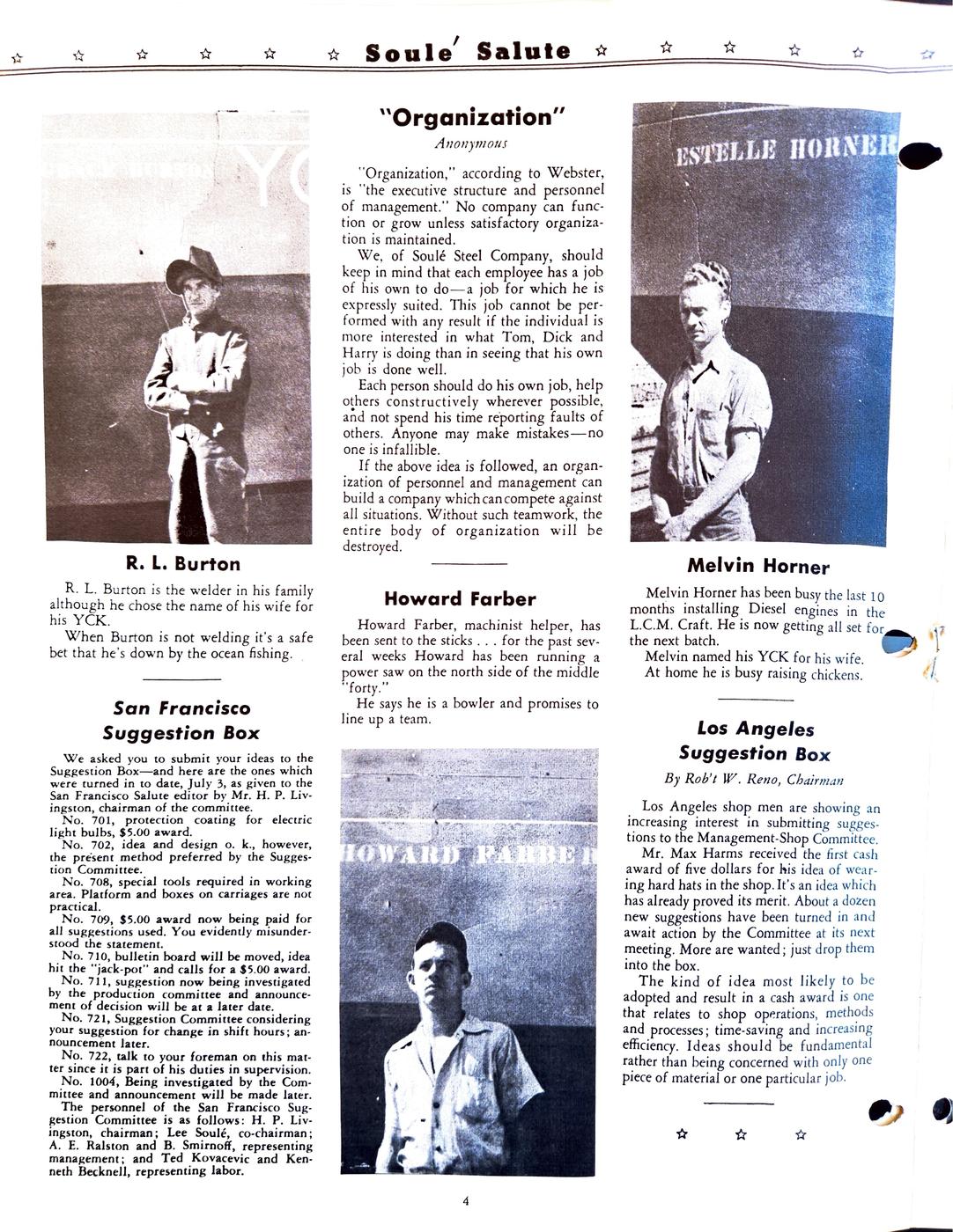 August 1943 newsletter, page 4