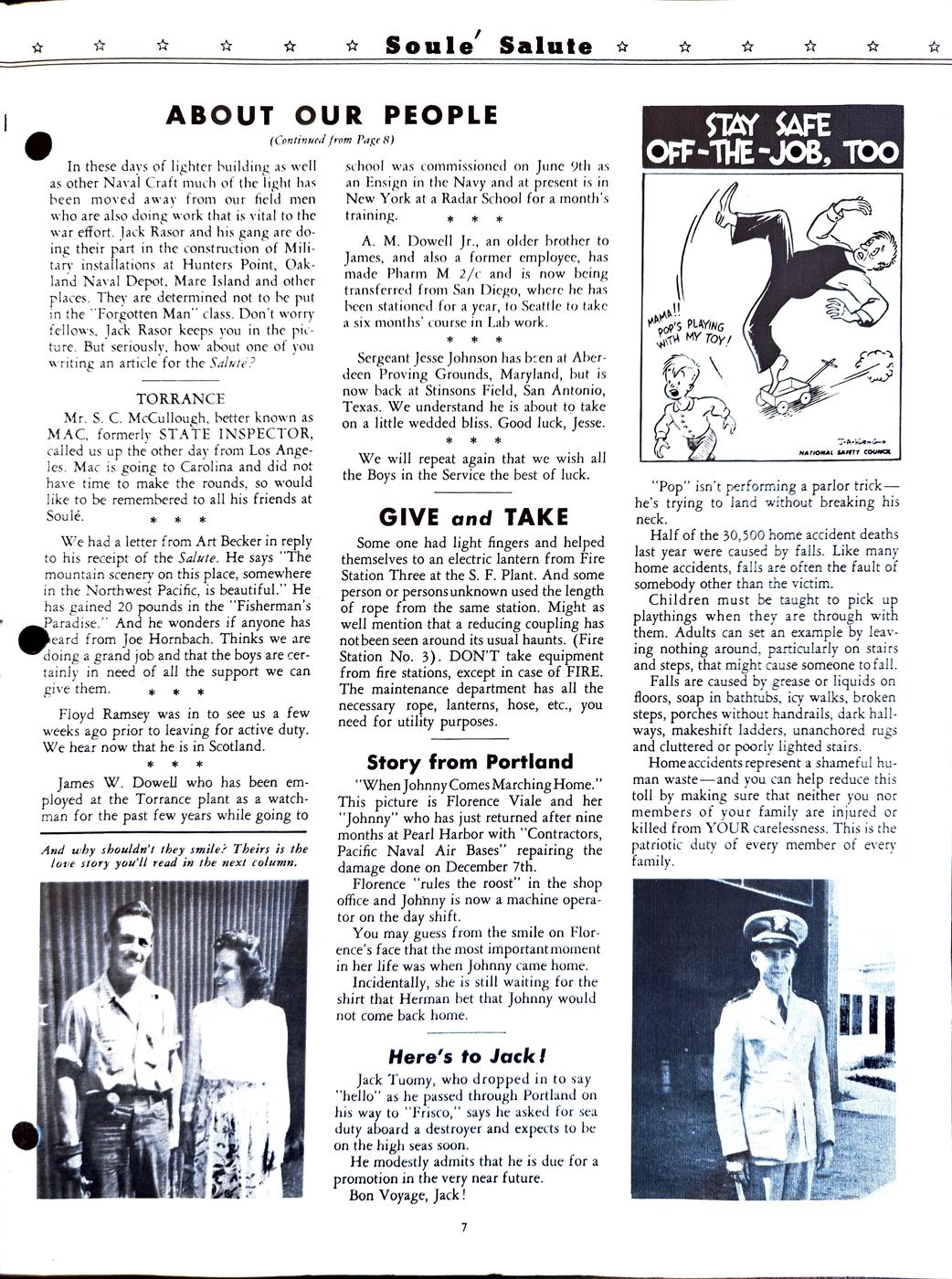 August 1943 newsletter, page 7