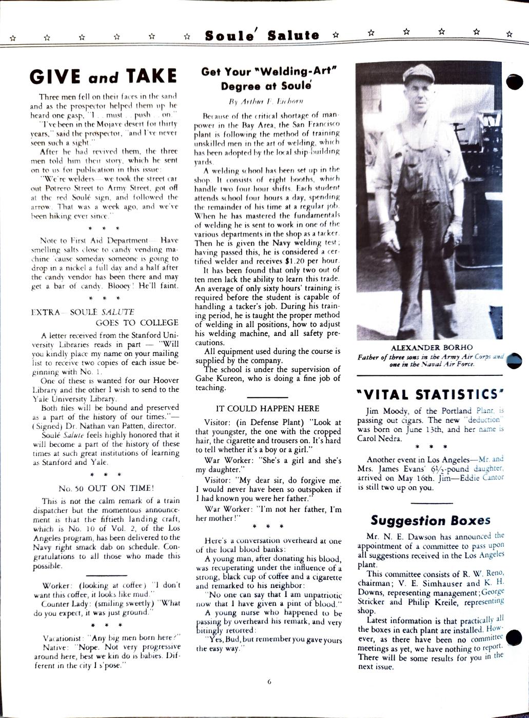 July 1943 newsletter, page 6