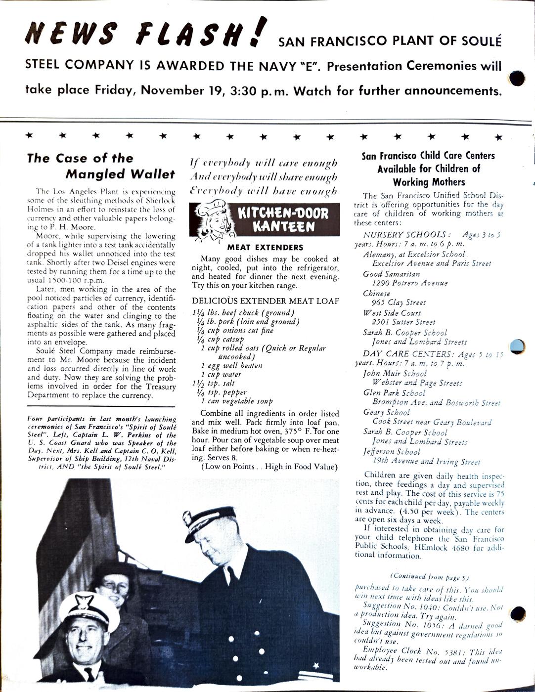 November 1943 newsletter, page 8