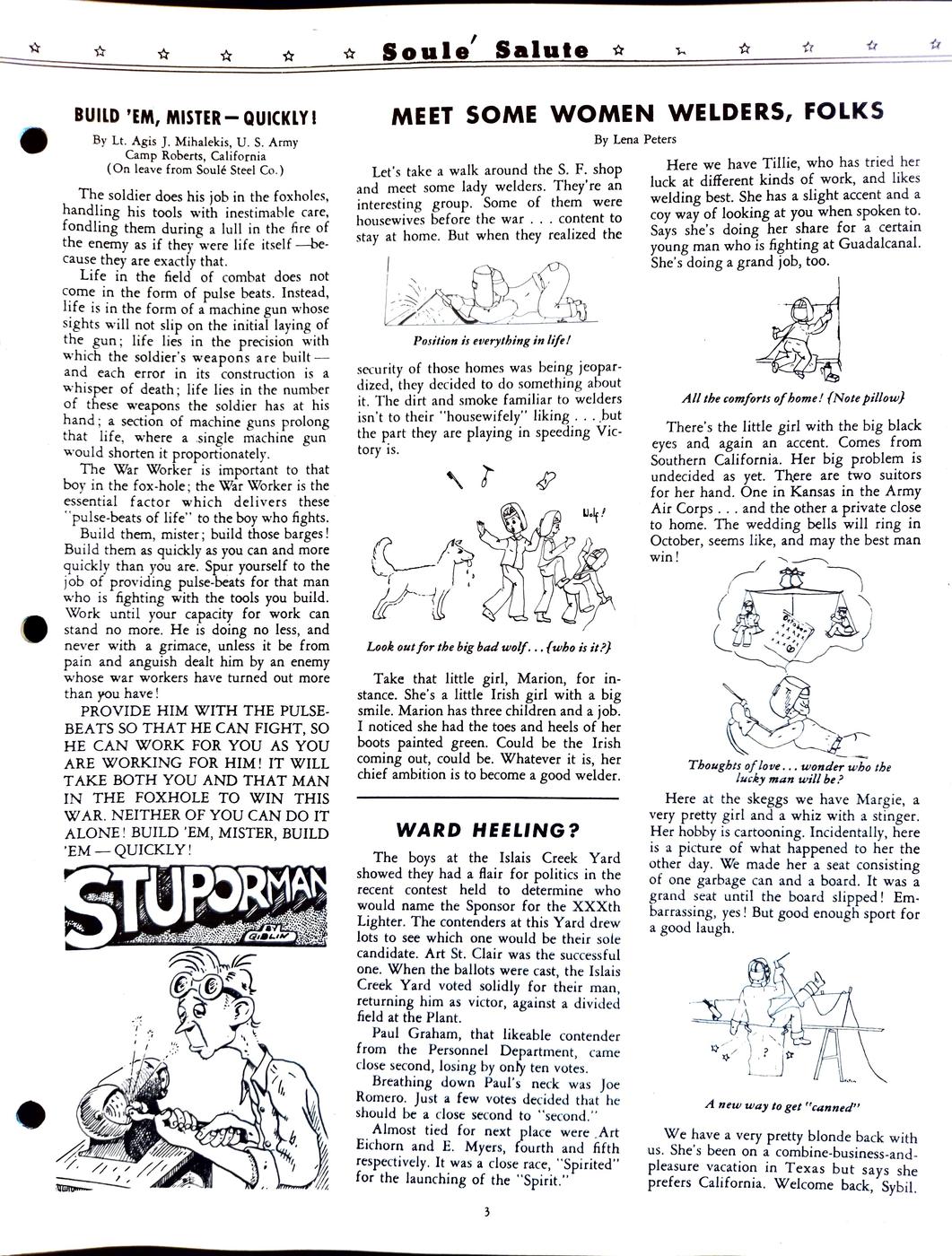 October 1943 newsletter, page 3