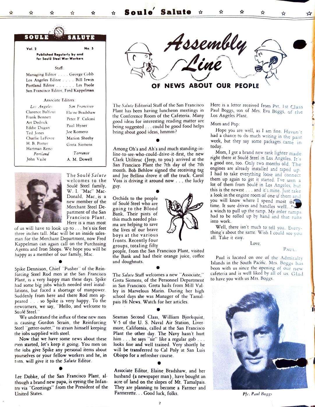August 1944 newsletter, page 2