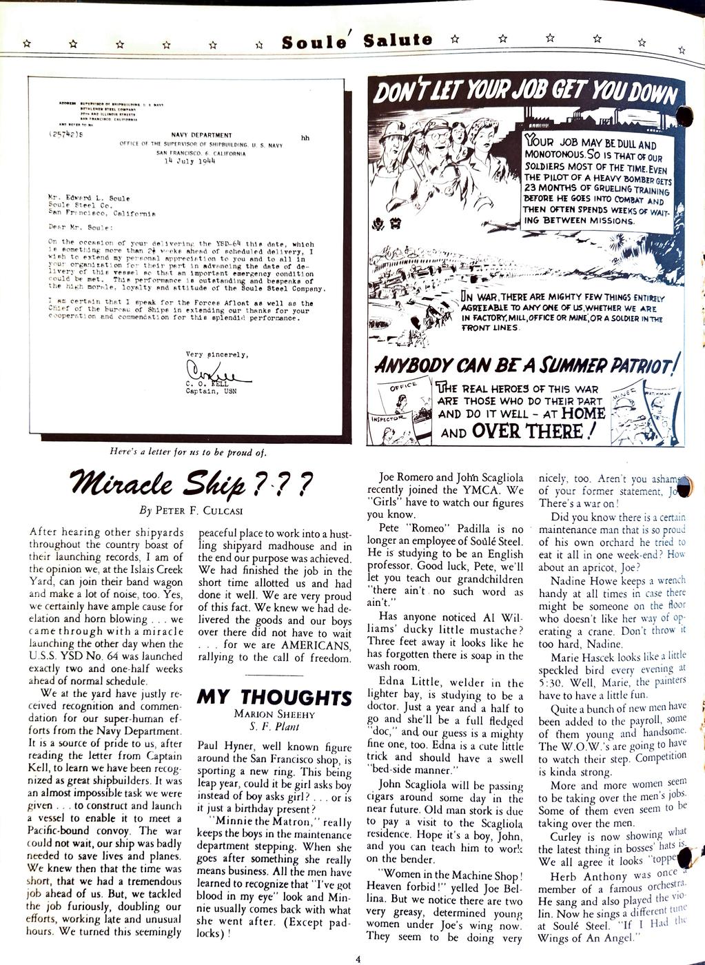 August 1944 newsletter, page 4