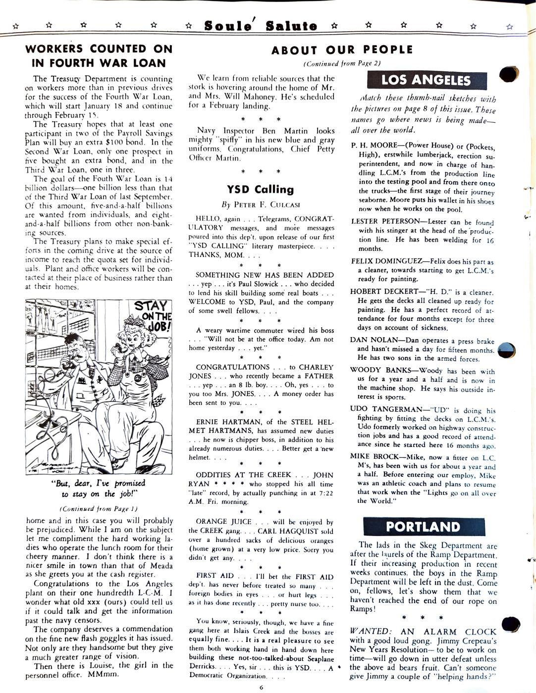 February 1944 newsletter, page 6