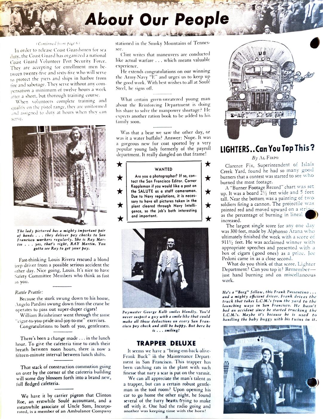 January 1944 newsletter, page 8