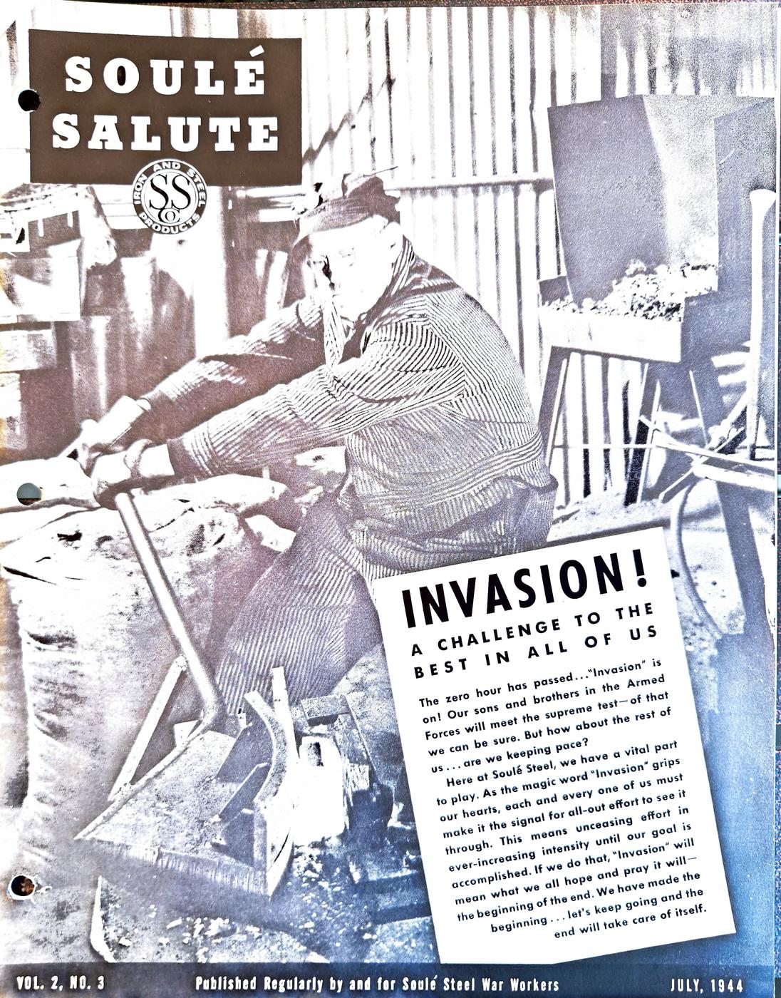 July (A) 1944 newsletter, page 1