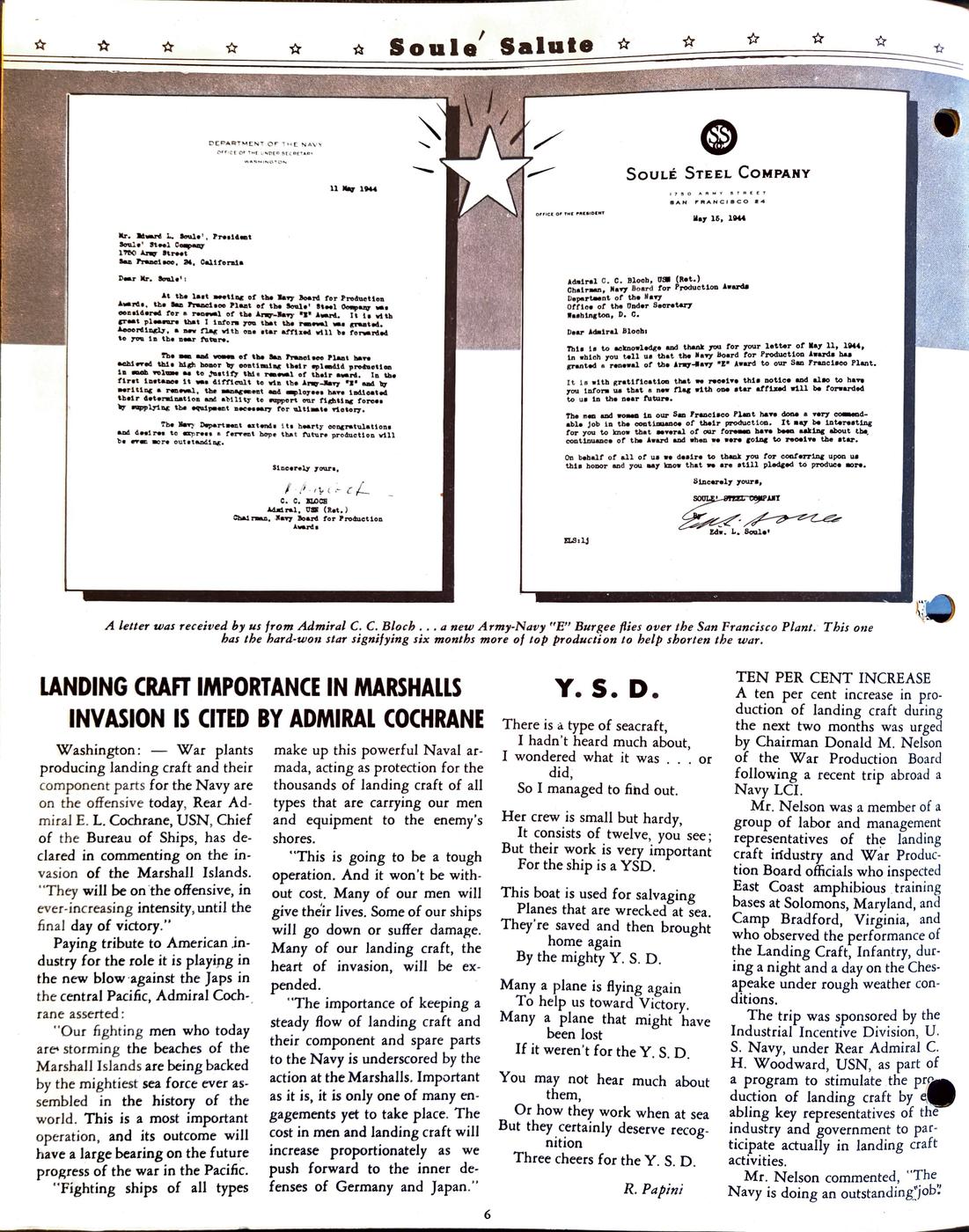July (A) 1944 newsletter, page 6