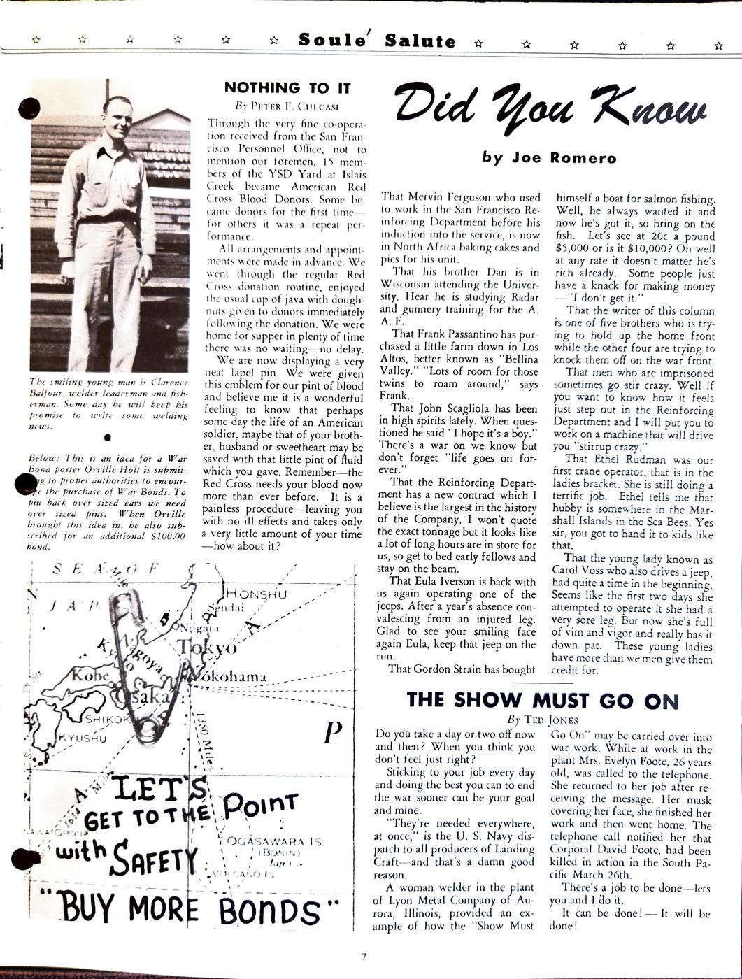 July (B) 1944 newsletter, page 7