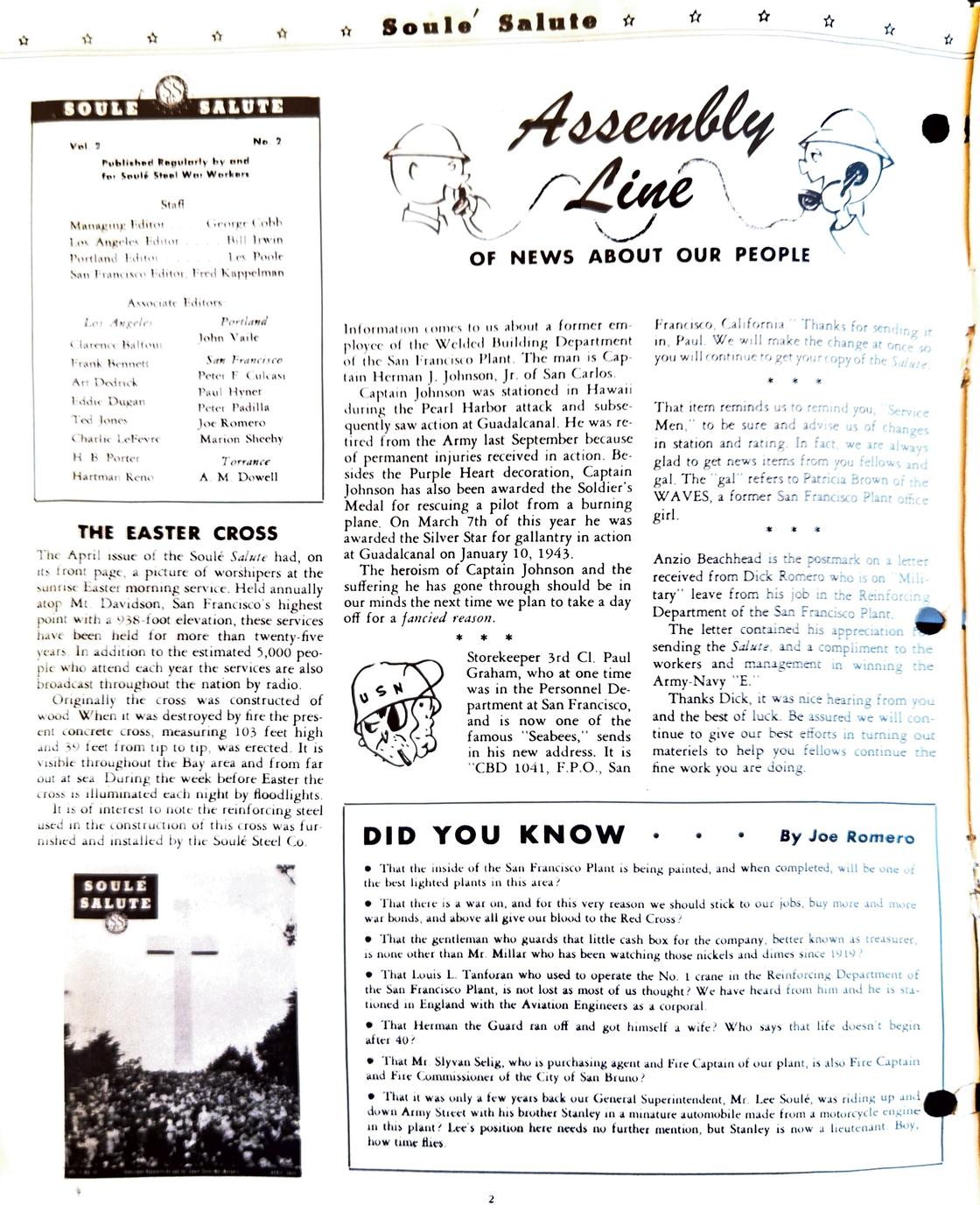 June 1944 newsletter, page 2