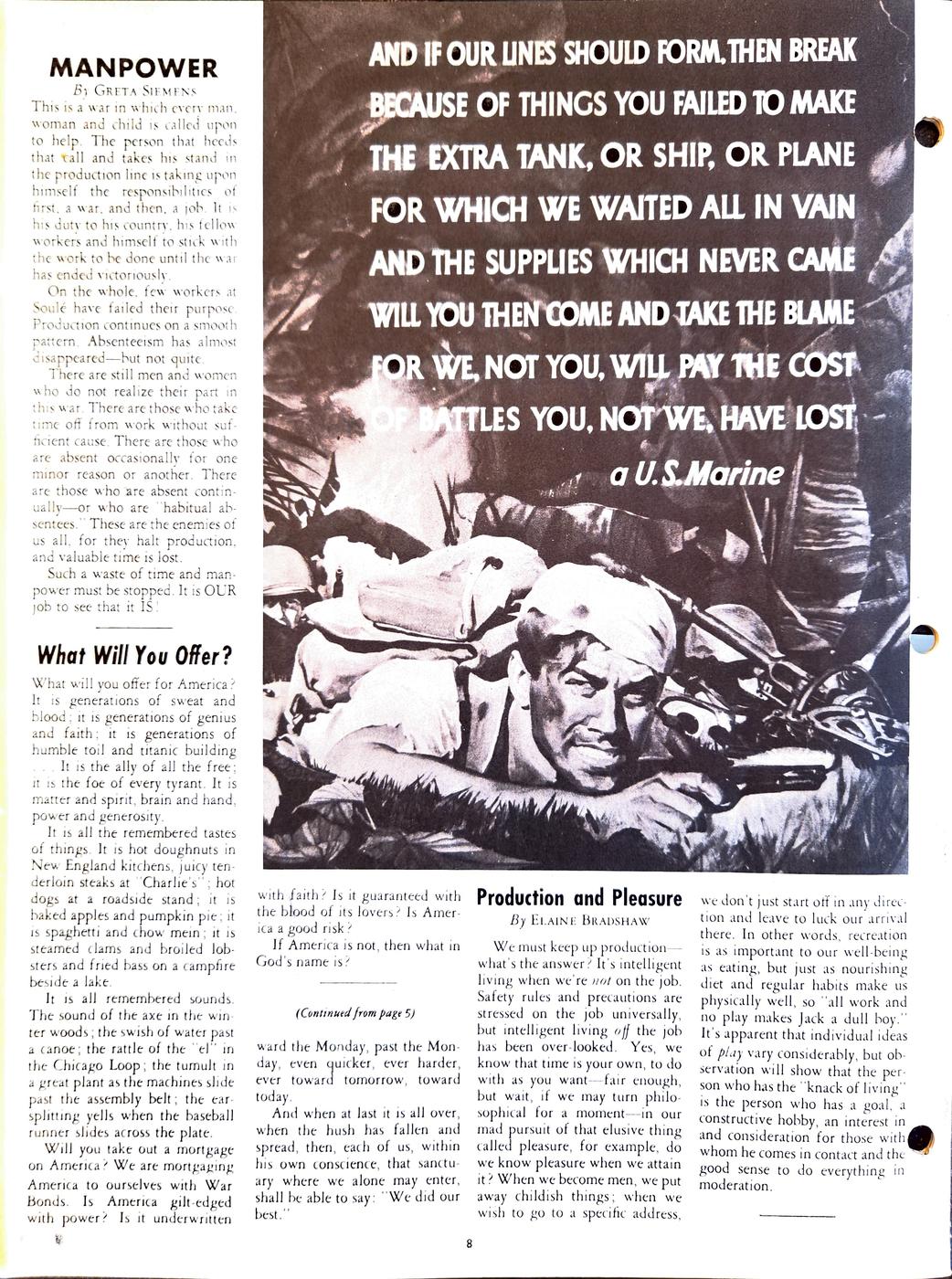 October 1944 newsletter, page 8