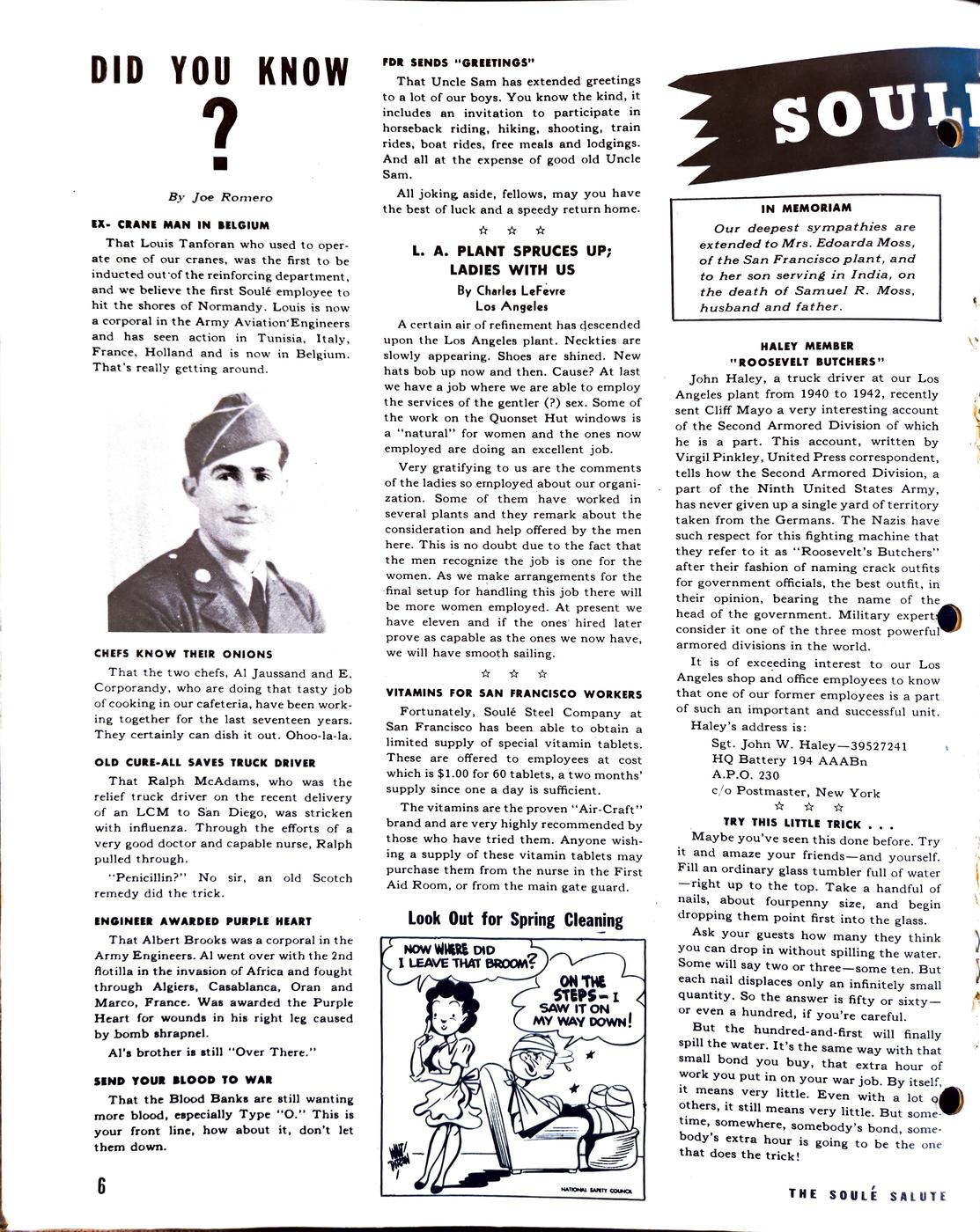 April 1945 newsletter, page 4