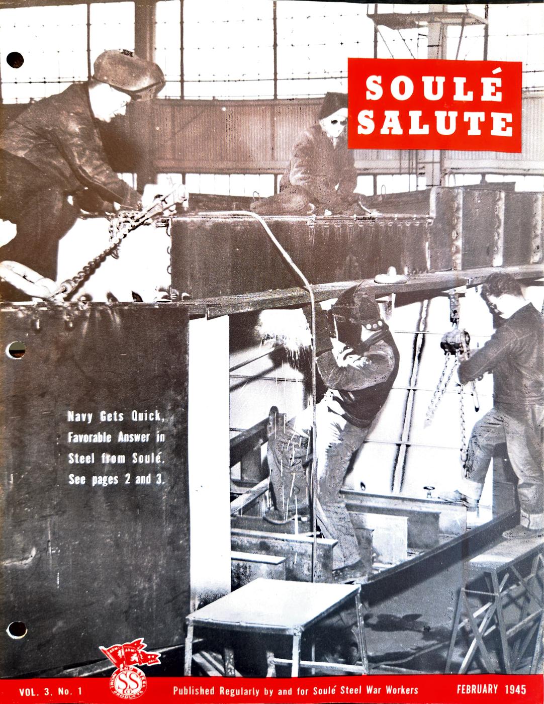February 1945 newsletter, page 1