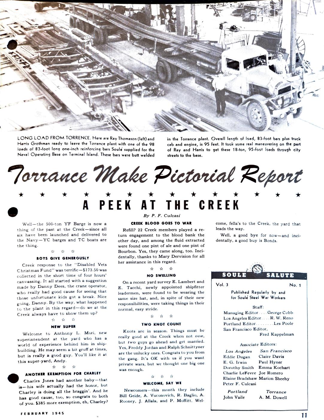 February 1945 newsletter, page 9