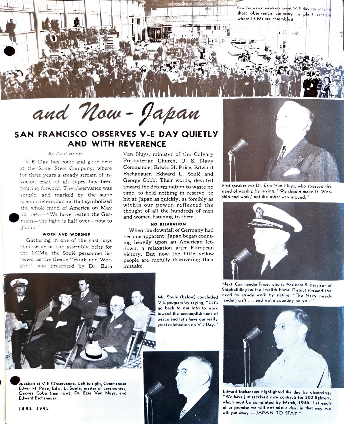 June 1945 newsletter, page 3