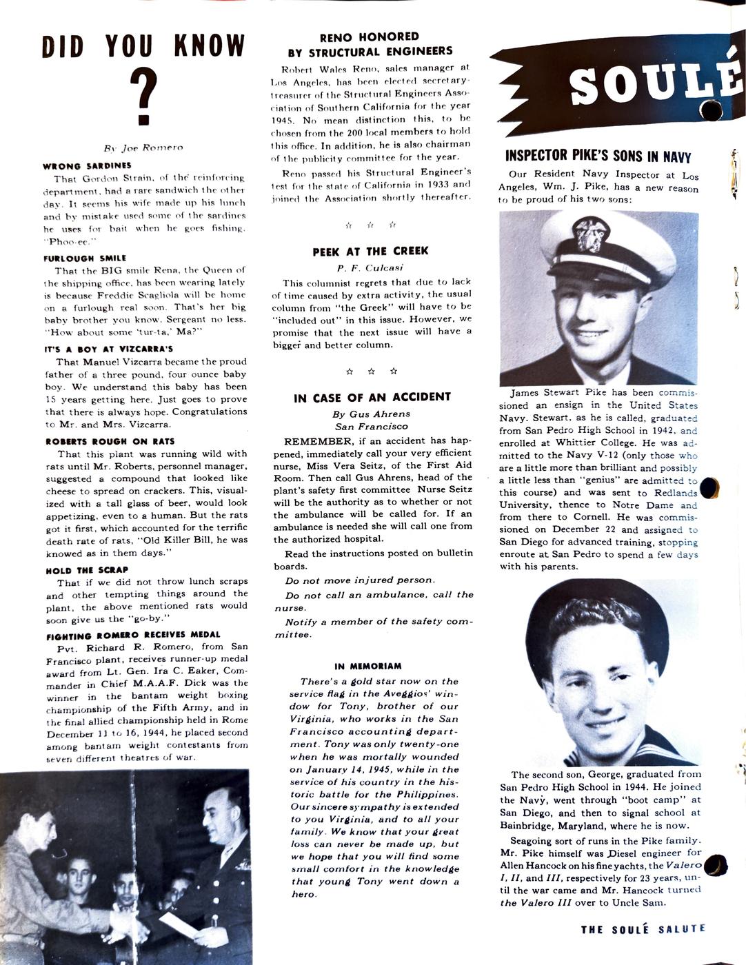March 1945 newsletter, page 6