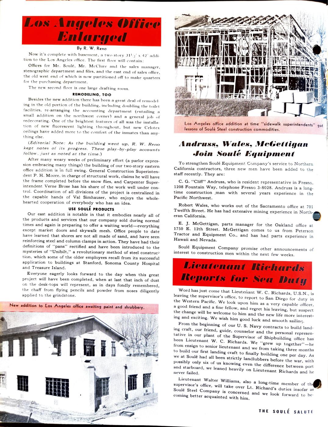 March 1945 newsletter, page 8
