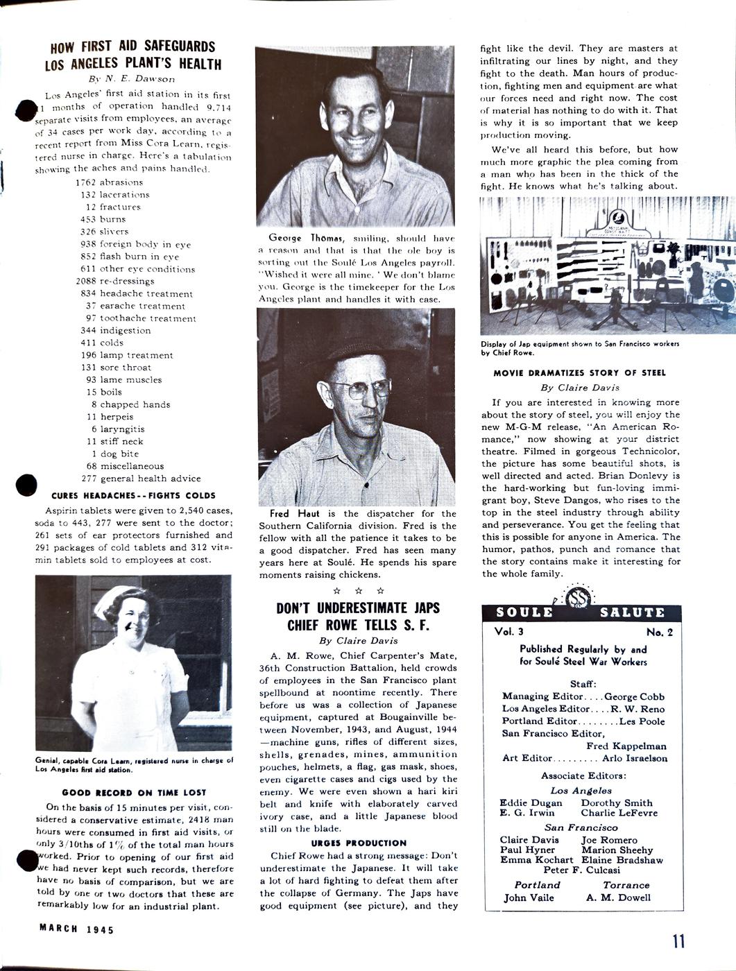 March 1945 newsletter, page 11