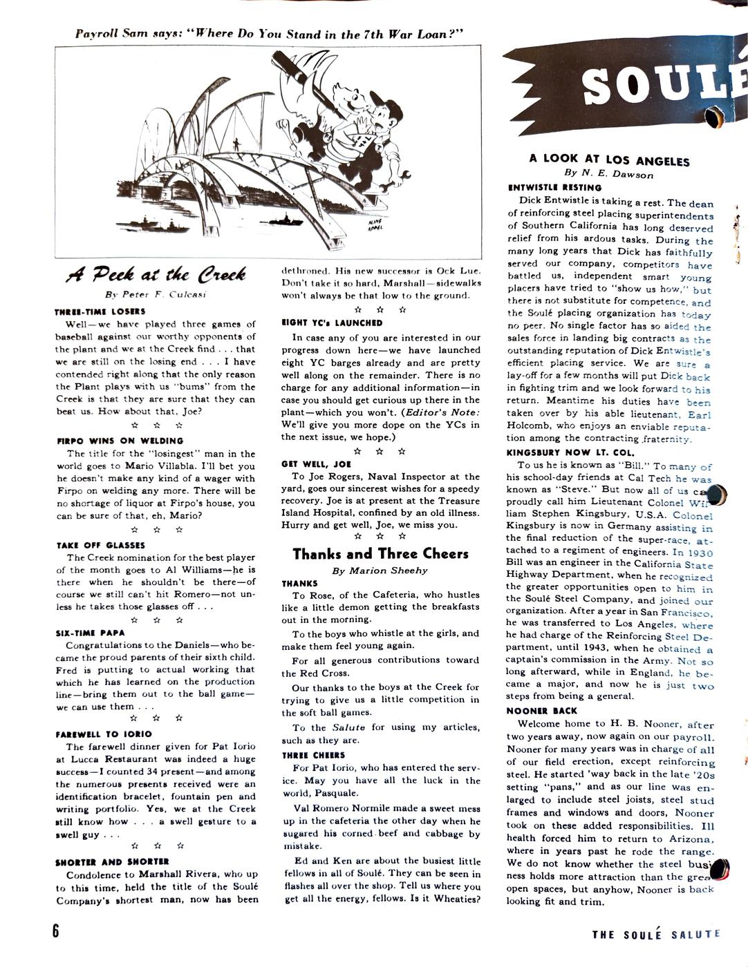 May 1945 newsletter, page 6
