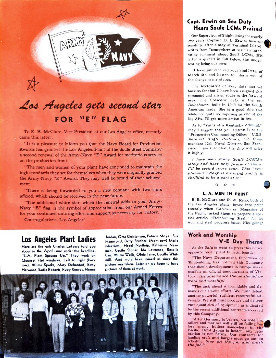 May 1945 newsletter, page 8