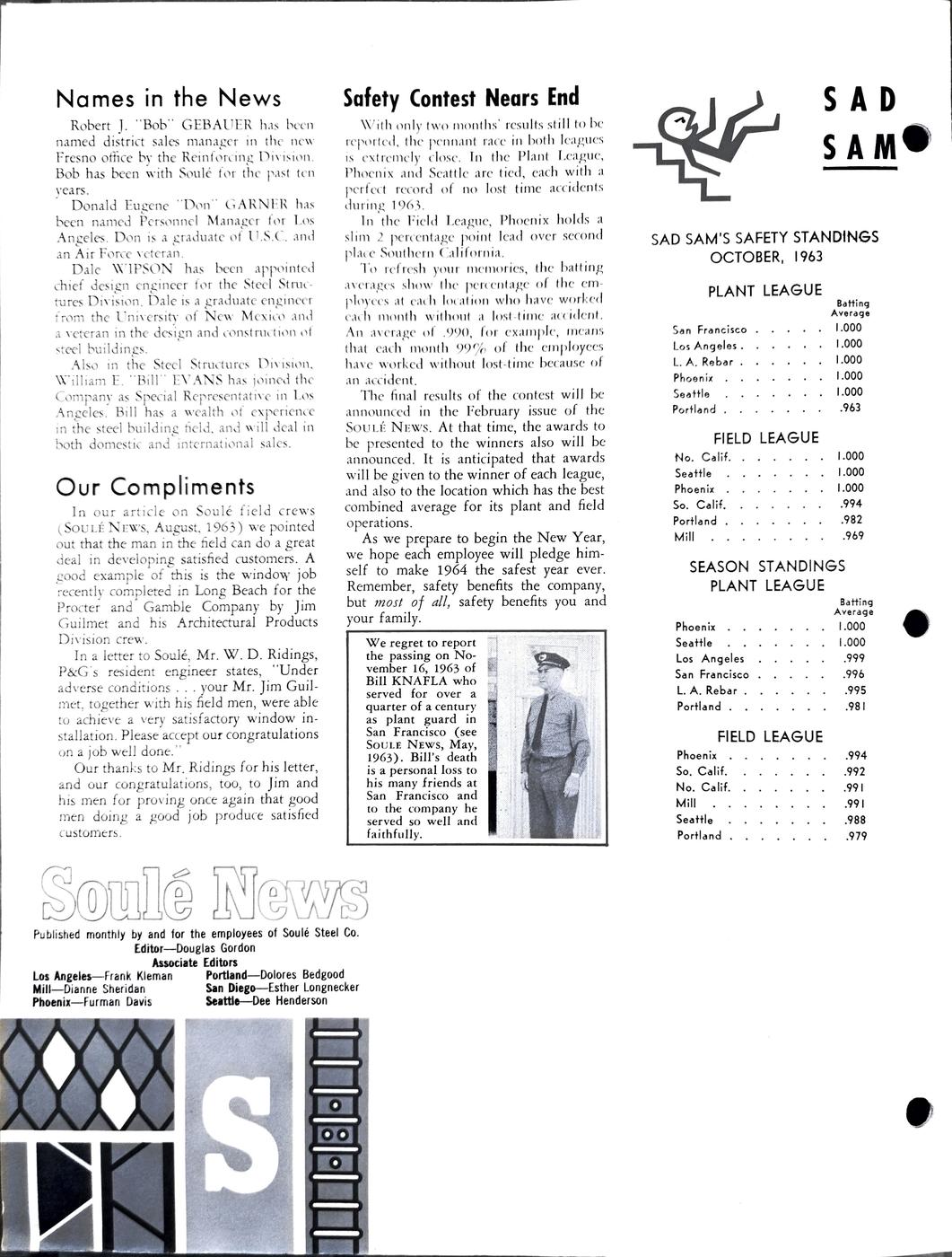 December 1963 newsletter, page 4