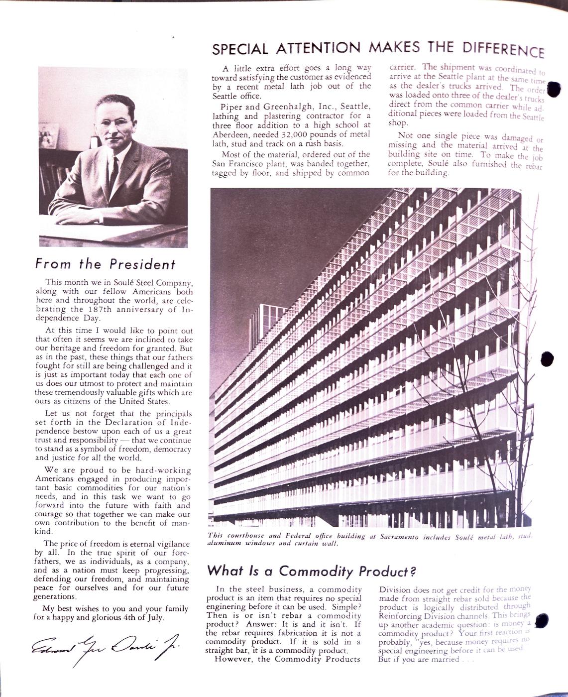 July 1963 newsletter, page 2