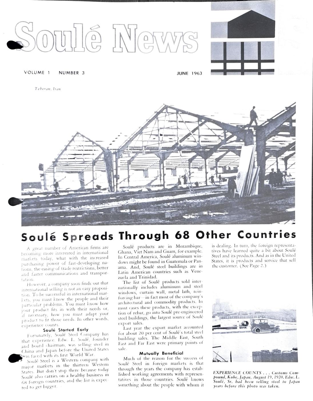 June 1963 newsletter, page 1