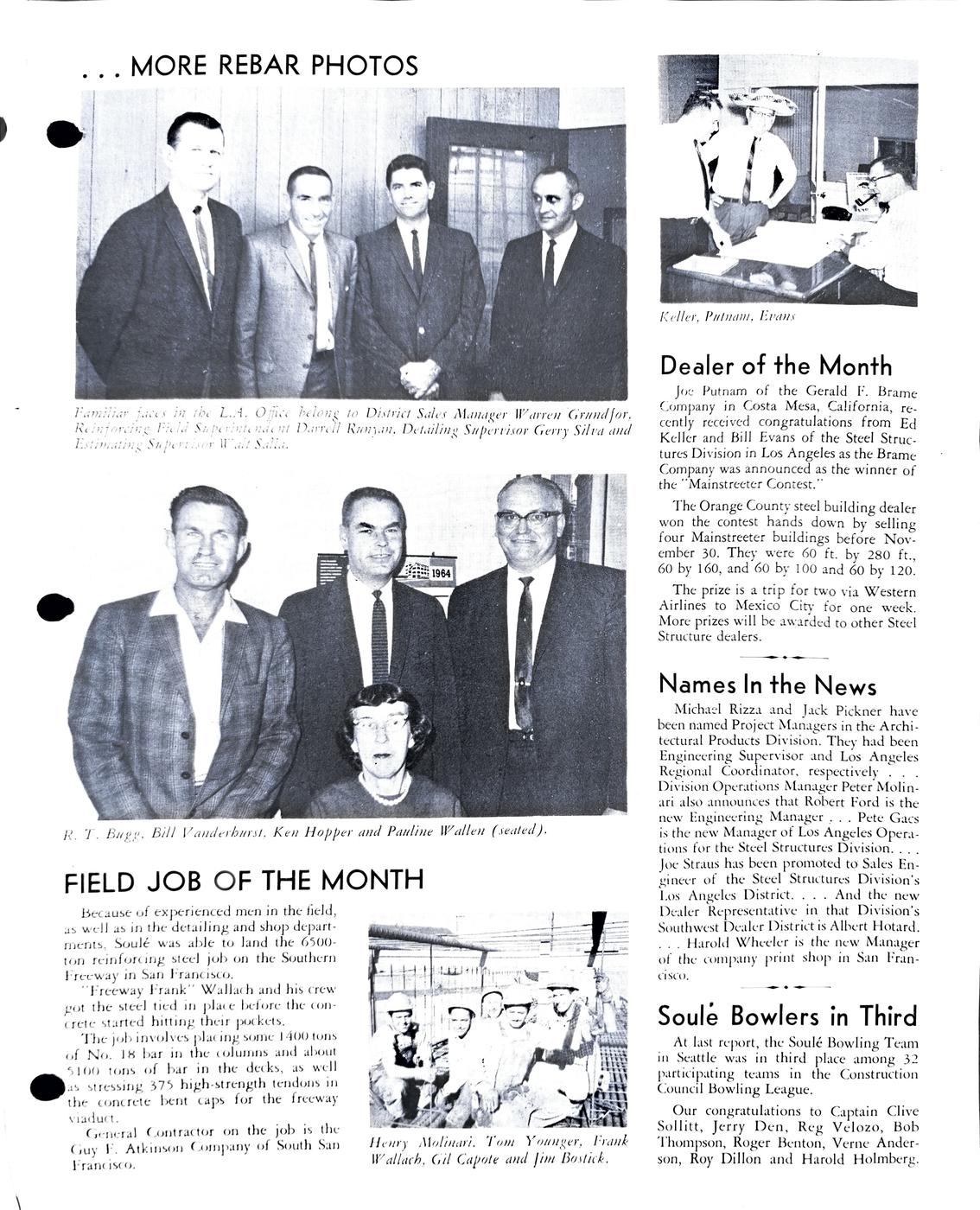 December 1964 newsletter, page 3