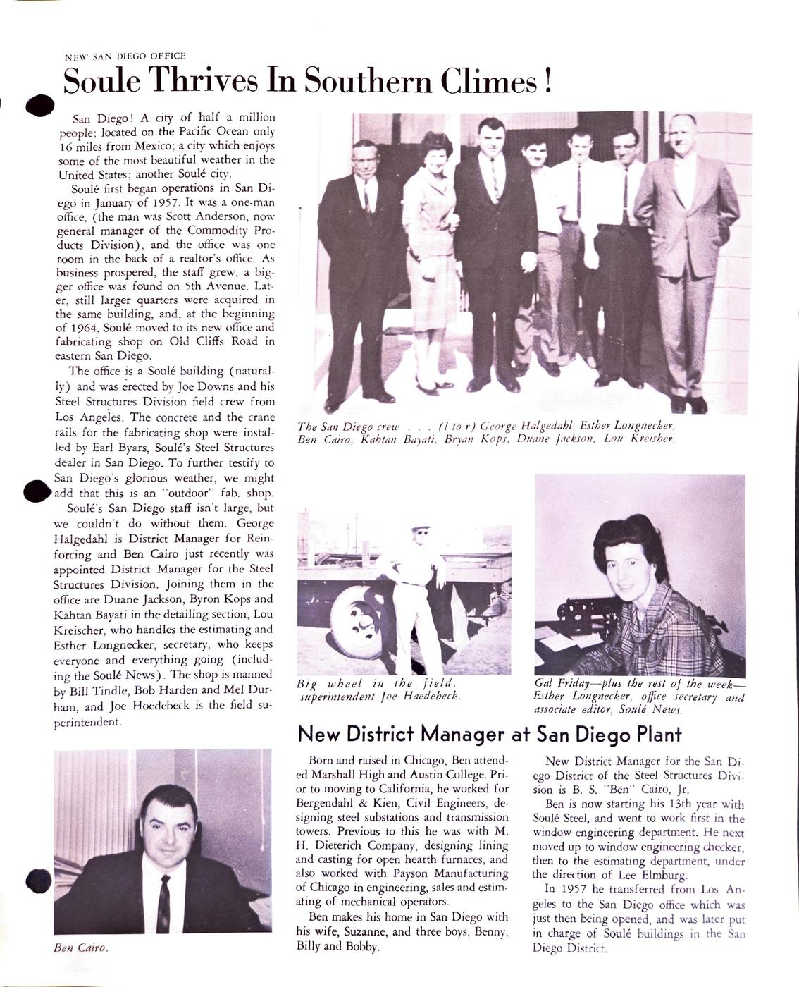February 1964 newsletter, page 3