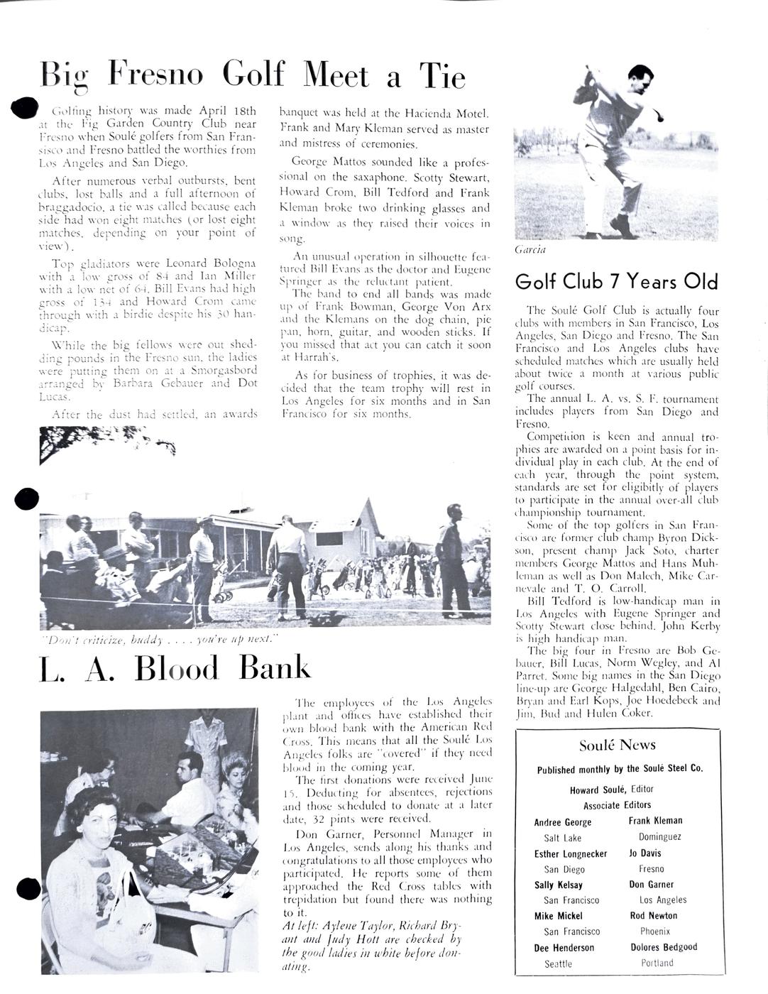 July 1964 newsletter, page 3