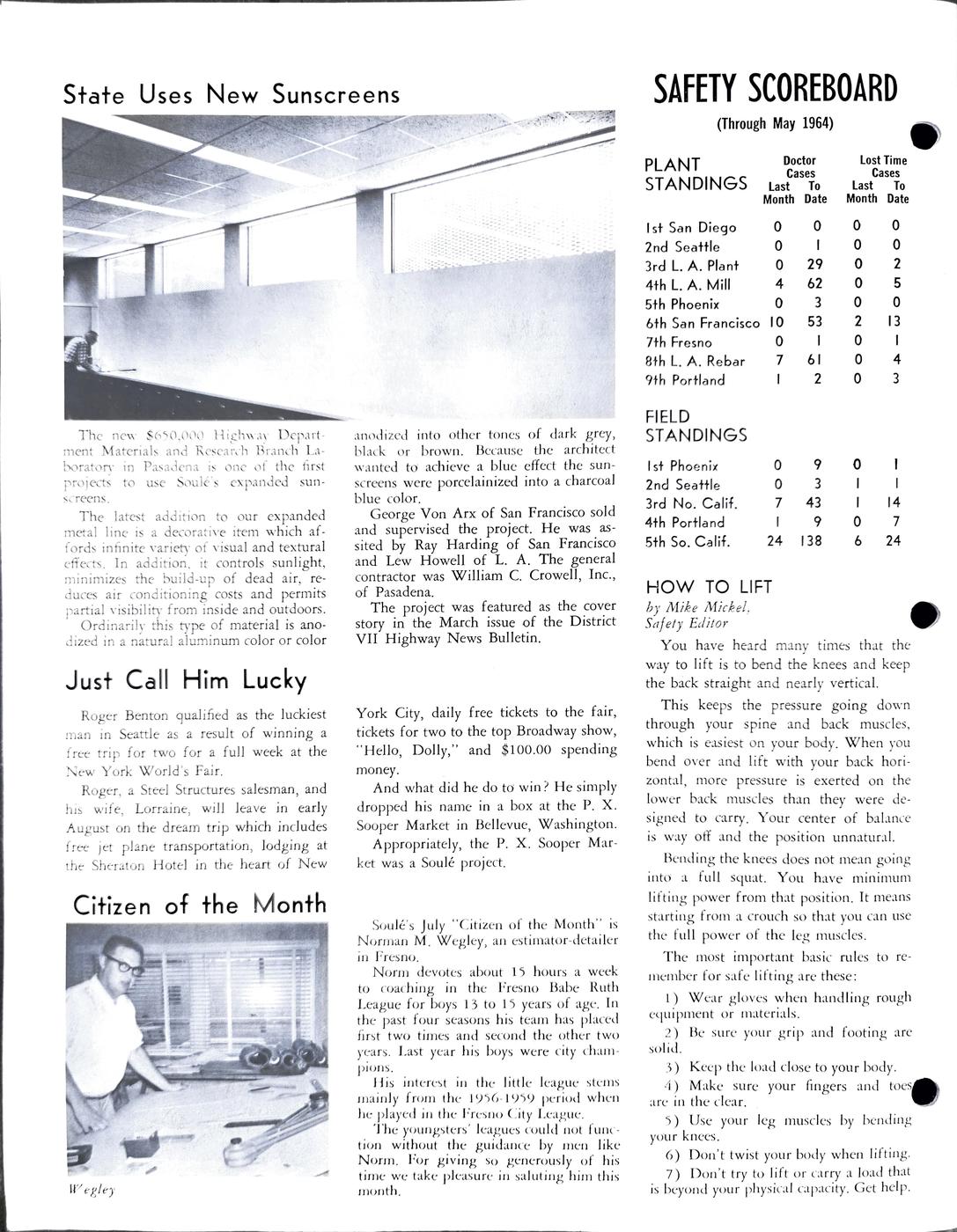July 1964 newsletter, page 4