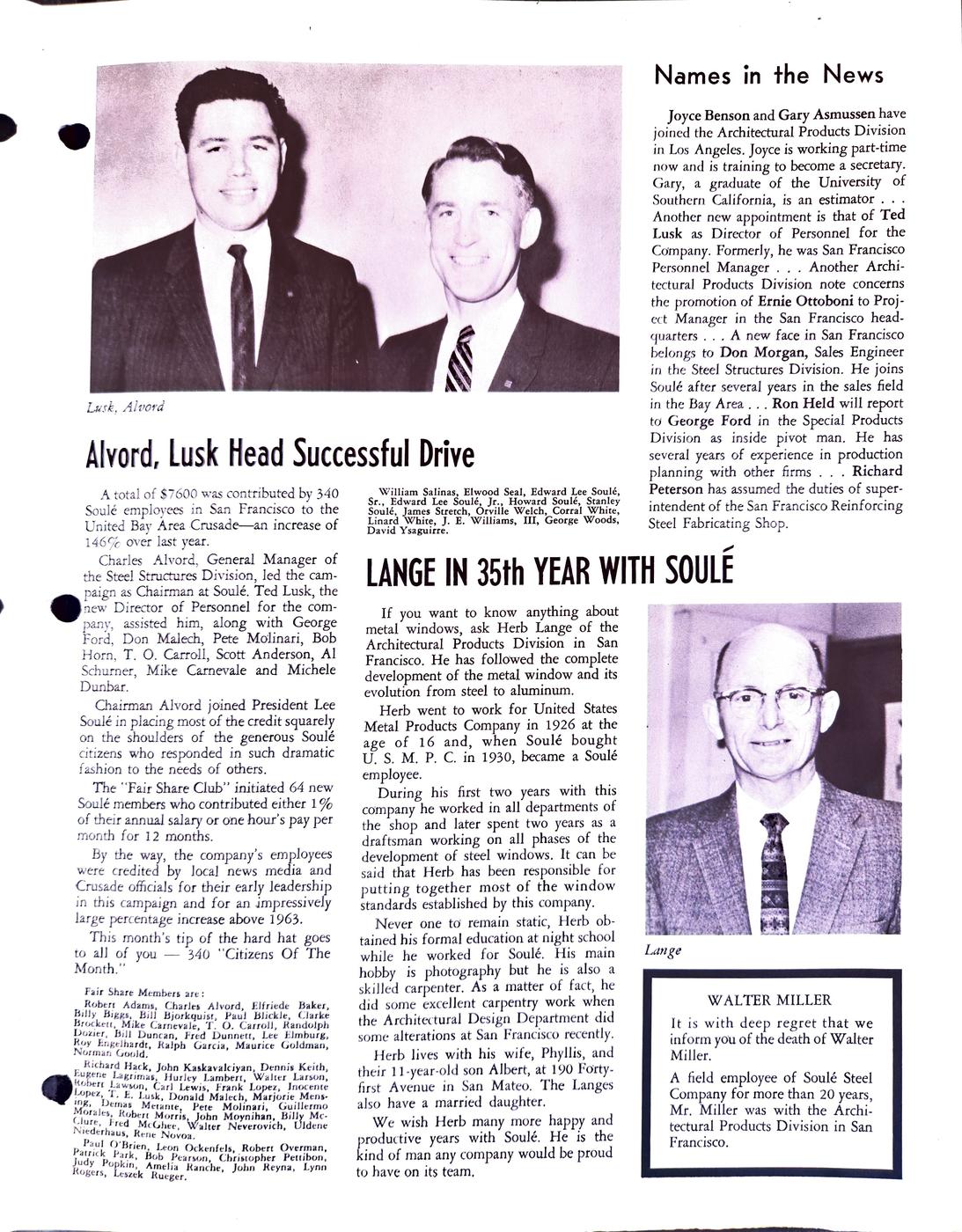 November 1964 newsletter, page 3