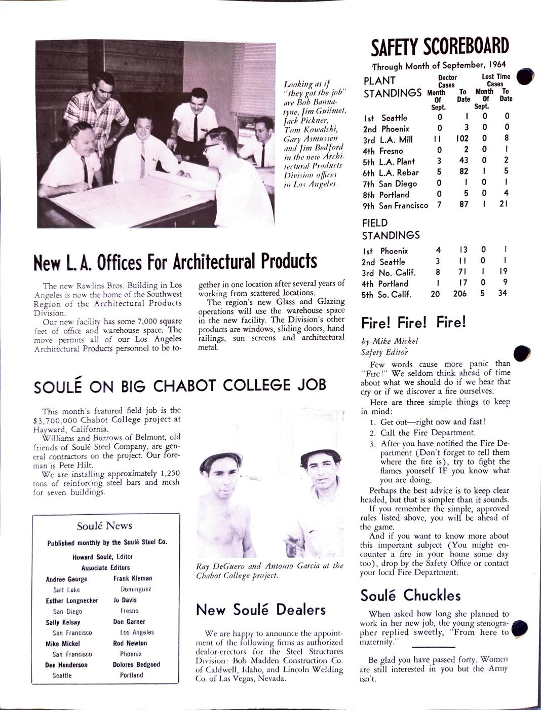 November 1964 newsletter, page 4