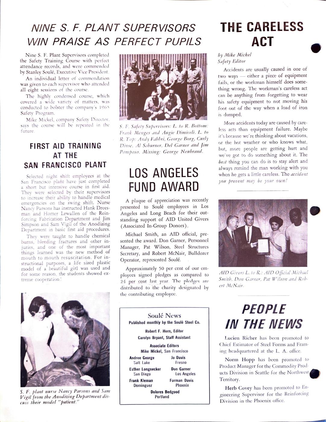 Fall 1965 newsletter, page 4