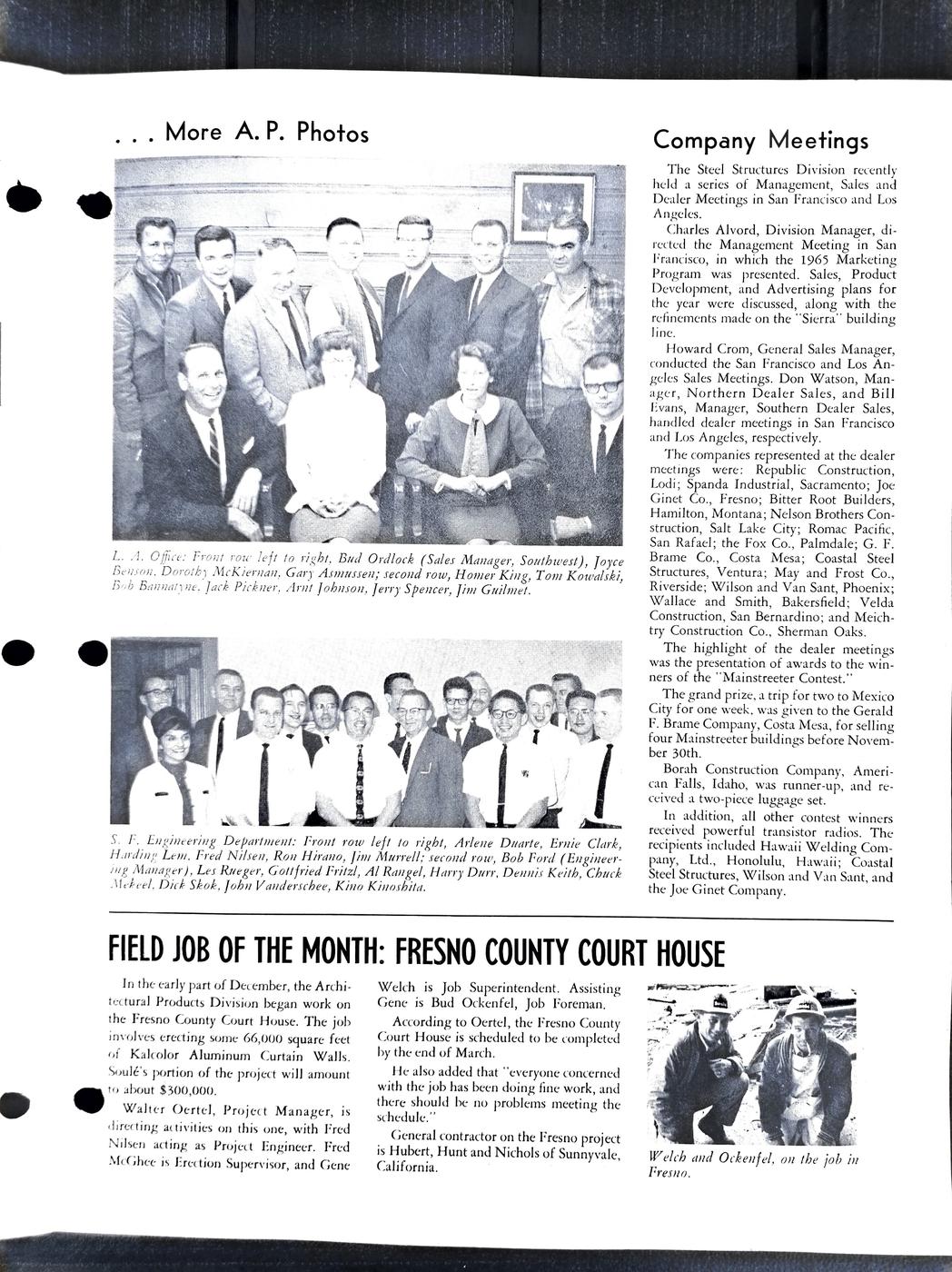 February 1965 newsletter, page 3