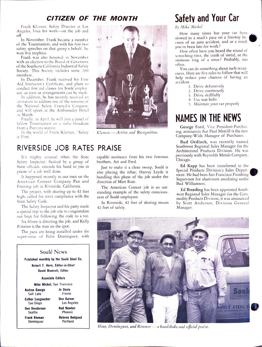 February 1965 newsletter, page 4