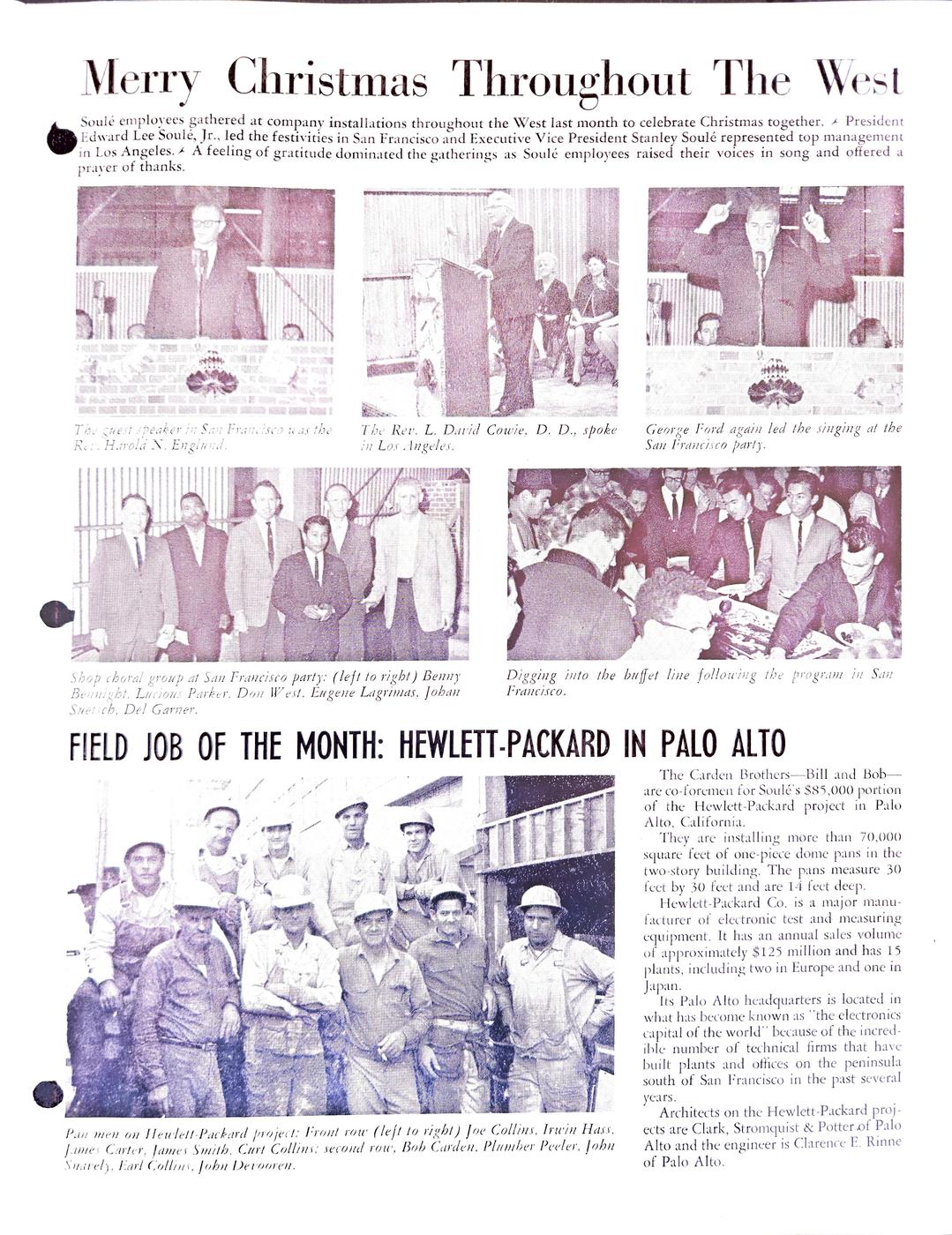 January 1965 newsletter, page 3