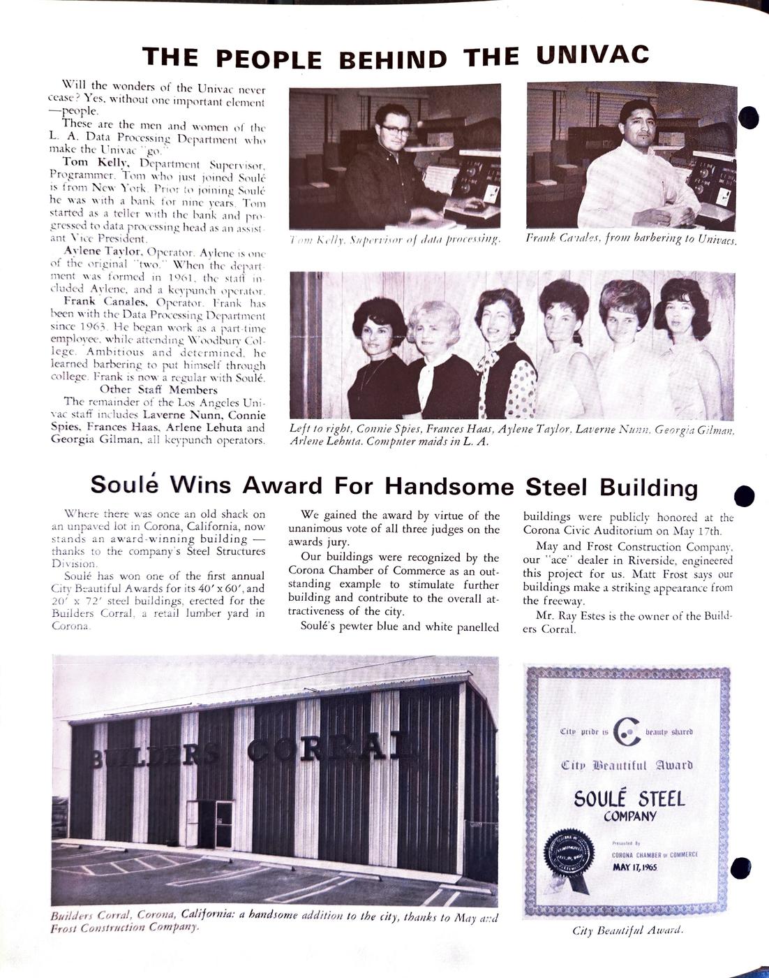 June 1965 newsletter, page 2