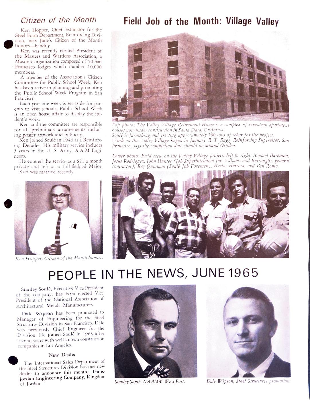June 1965 newsletter, page 3