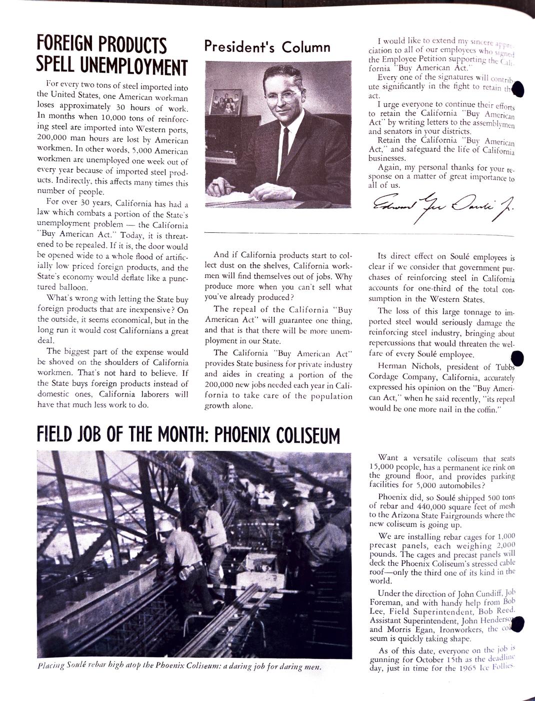March 1965 newsletter, page 2
