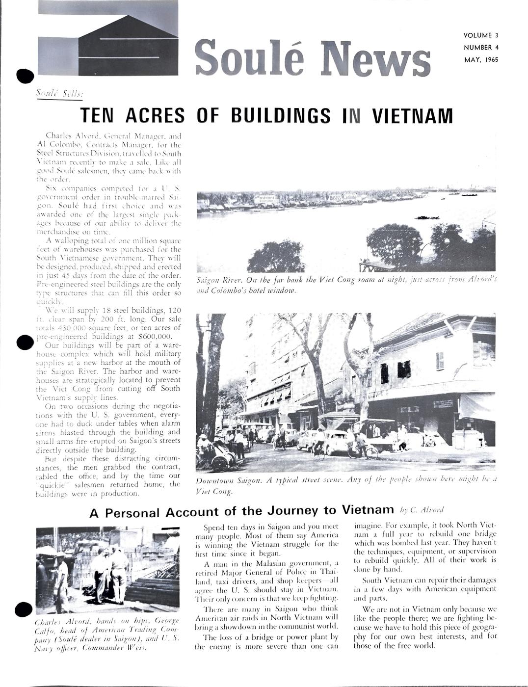 May 1965 newsletter, page 1