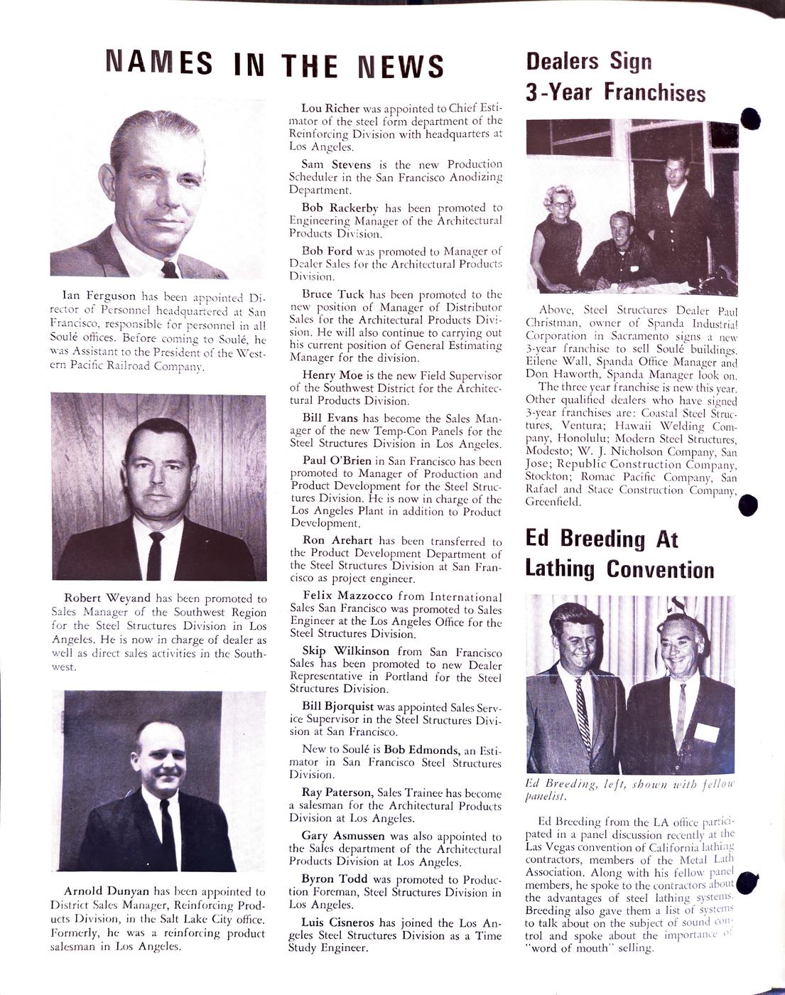 Winter 1966 newsletter, page 2