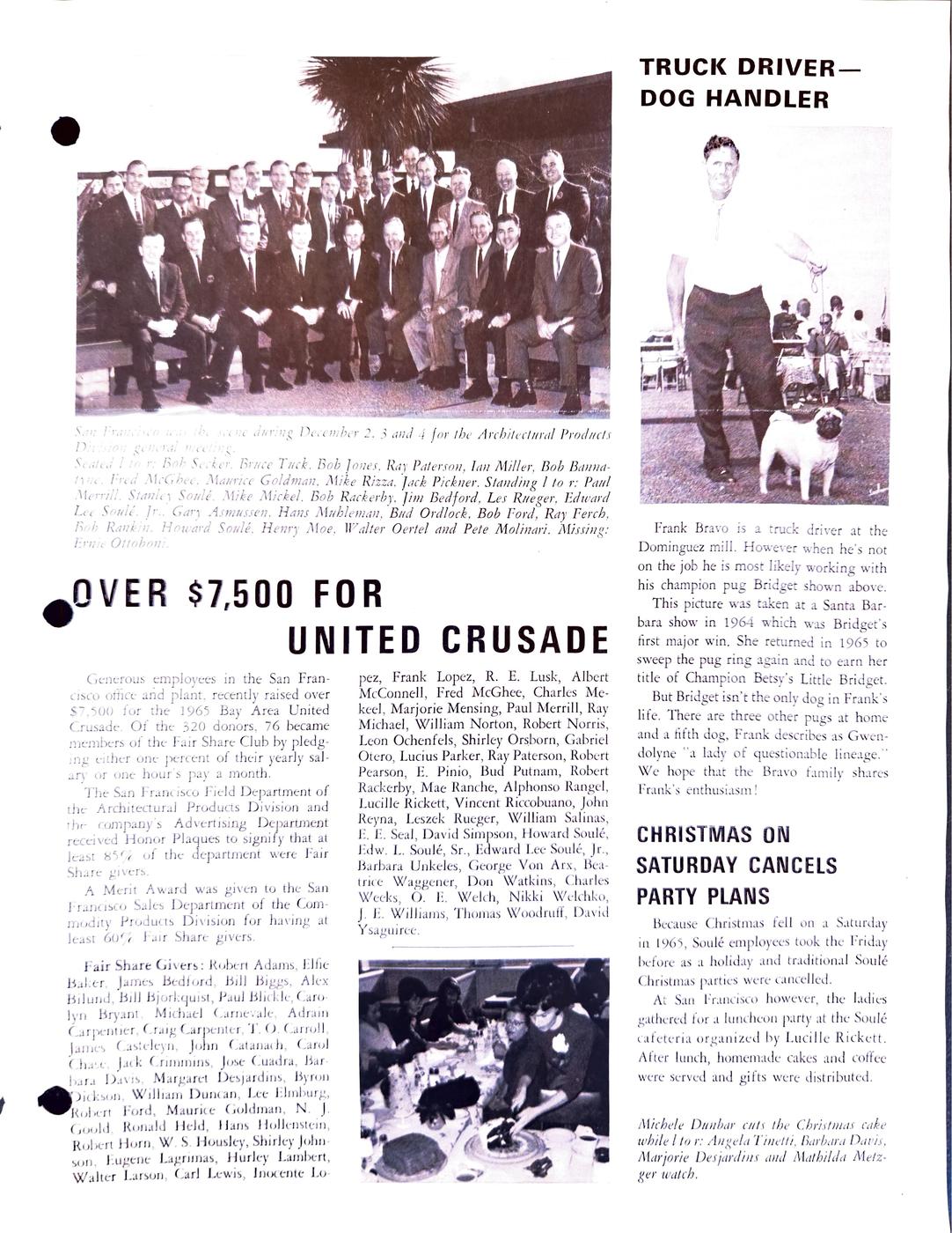 Winter 1966 newsletter, page 5