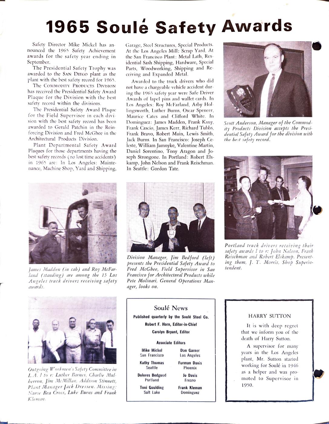 Winter 1966 newsletter, page 6
