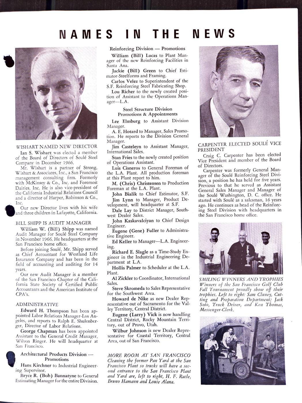 Winter / Spring 1967 newsletter, page 3
