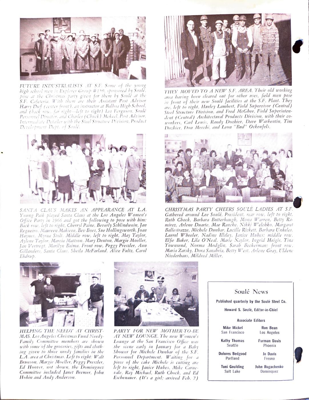 Winter / Spring 1967 newsletter, page 4