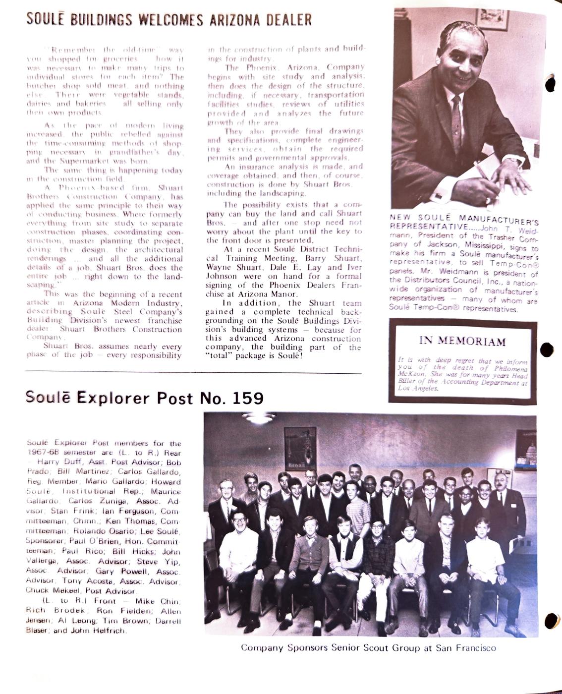 Fall 1968 newsletter, page 4