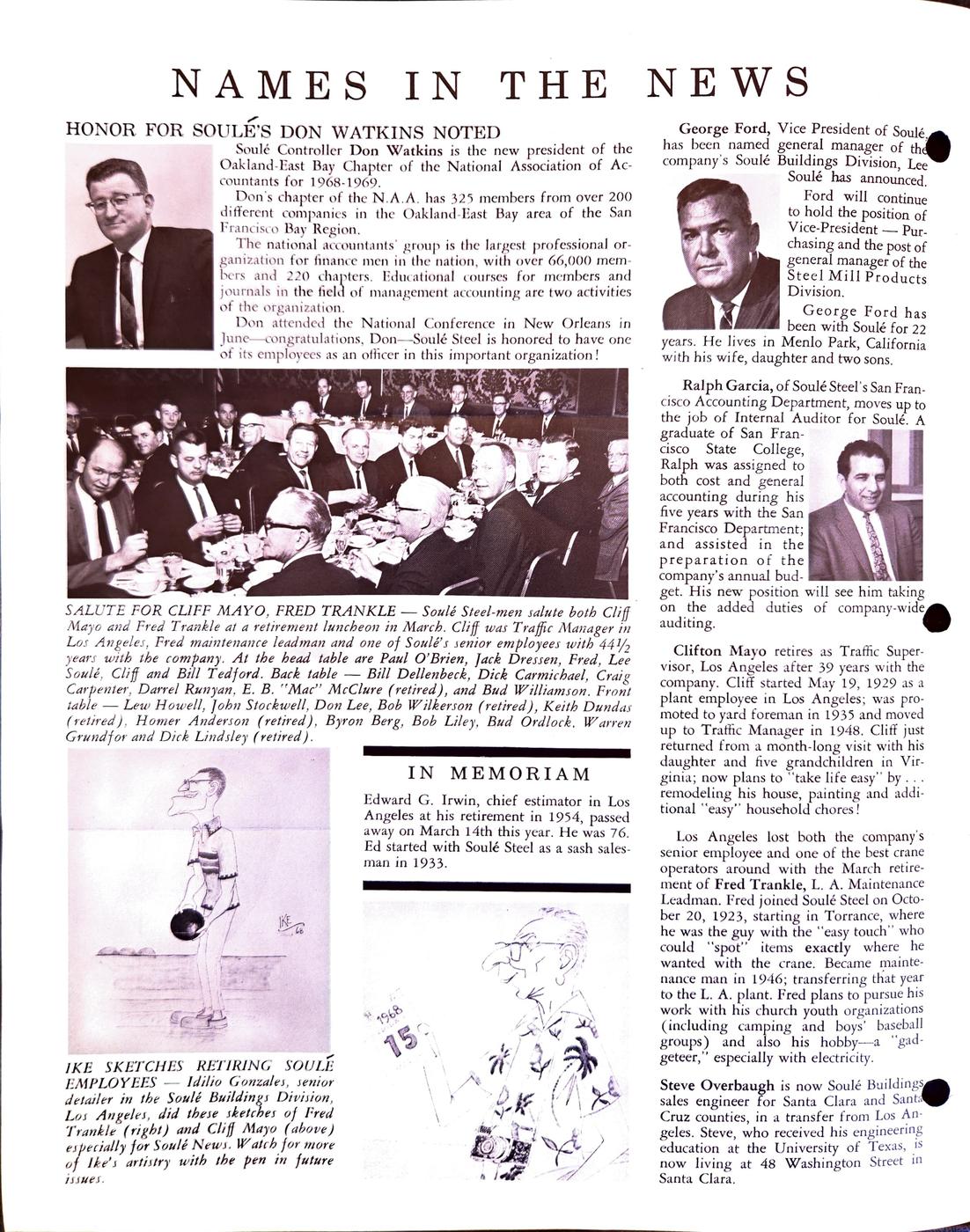 Summer 1968 newsletter, page 2