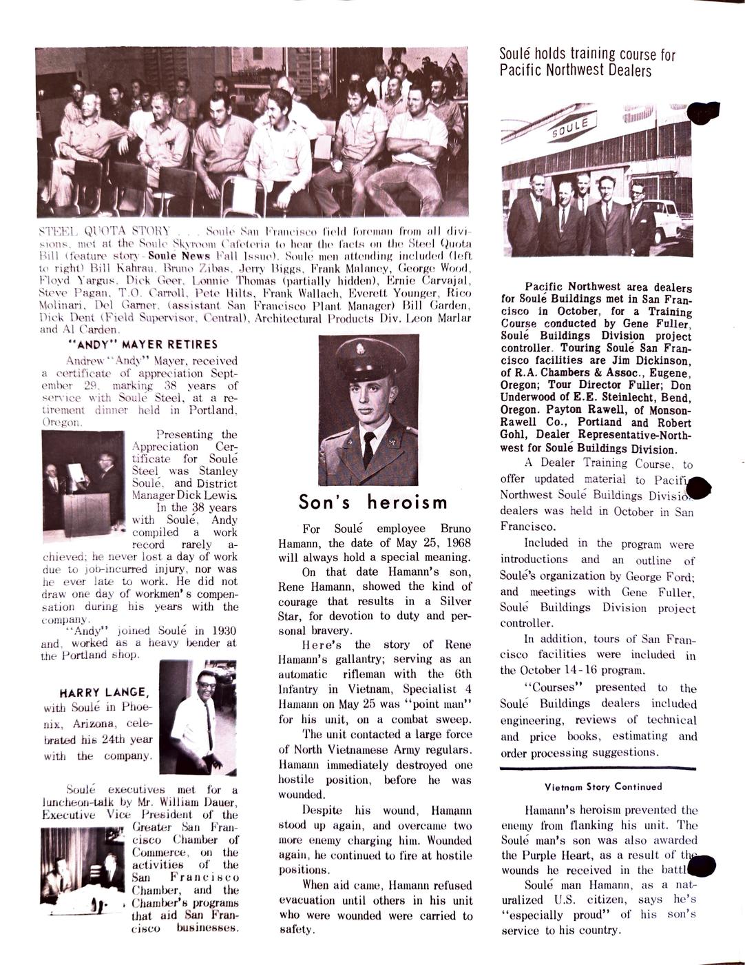Winter 1968 newsletter, page 2