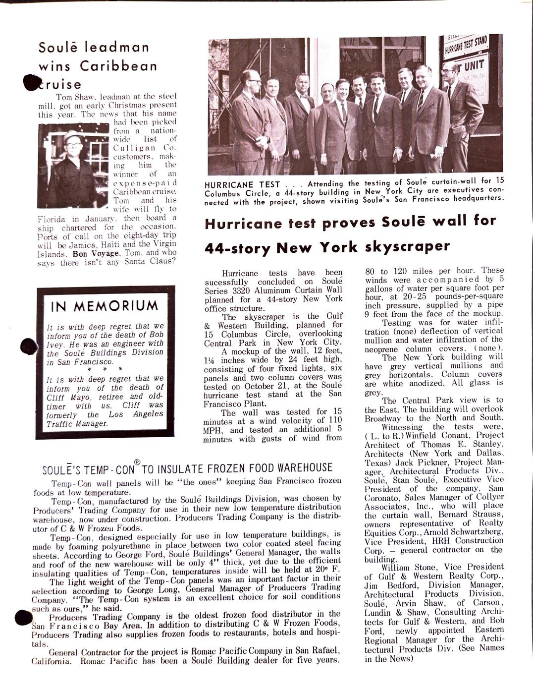 Winter 1968 newsletter, page 3