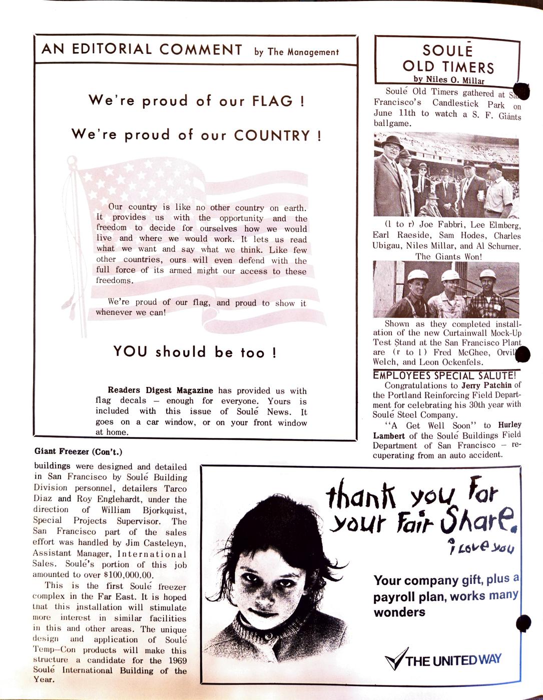 Fall 1969 newsletter, page 2